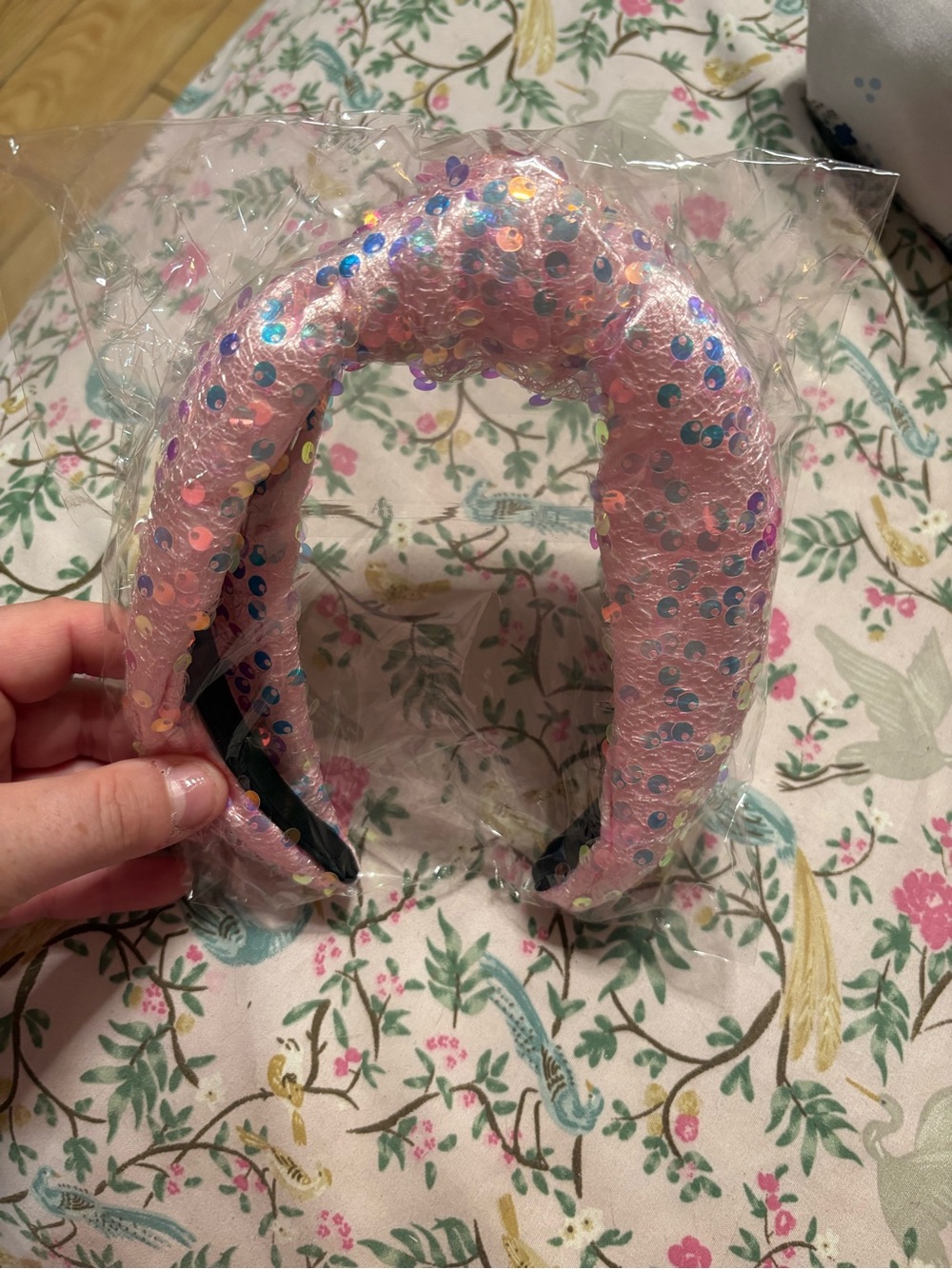 Sequin Headband in Pink